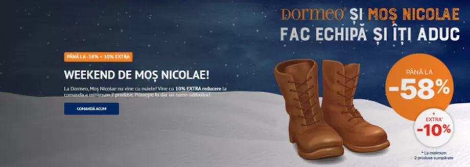 Catalog Dormeo Lugoj | WEEKEND DE MOȘ NICOLAE! | 2025-12-05T00:00:00.000Z - 2025-12-07T00:00:00.000Z