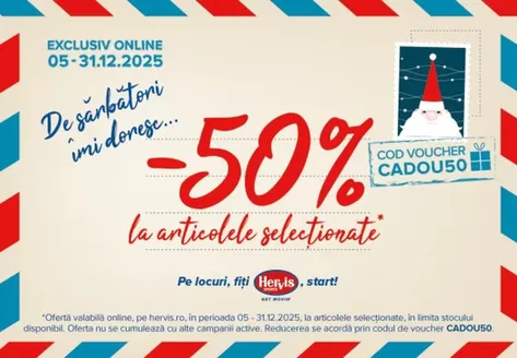 Catalog Hervis Alba Iulia | START cumpărăturilor pentru Crăciun! | 2025-12-10T00:00:00.000Z - 2025-12-31T00:00:00.000Z