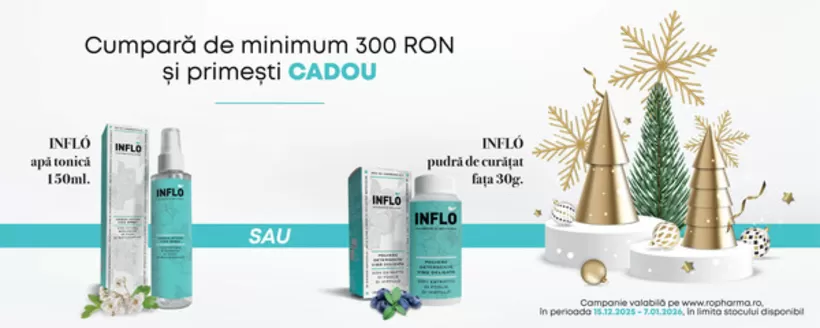 Catalog Ropharma Ploiești | Ropharma Promotiile | 2025-12-15T00:00:00.000Z - 2026-01-07T00:00:00.000Z