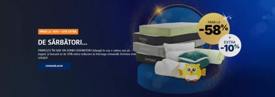 Catalog Dormeo Hunedoara | DE SĂRBĂTORI... | 2025-12-22T00:00:00.000Z - 2026-01-04T00:00:00.000Z