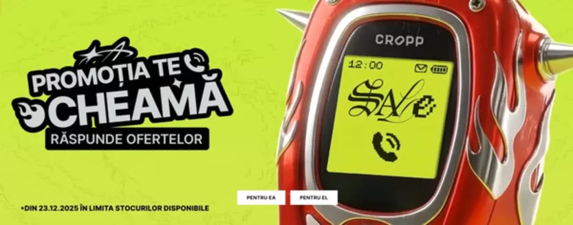 Catalog Cropp București | PROMOȚIA TE CHEAMĂ | 2025-12-23T00:00:00.000Z - 2026-01-05T00:00:00.000Z