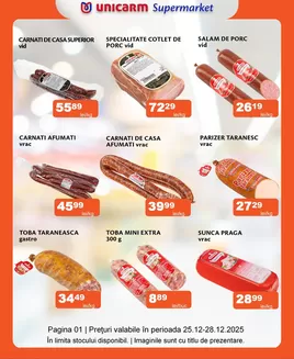 Catalog Unicarm Cluj-Napoca | Promoție de weekend 25.12 - 28.12.2025 | 2025-12-25T00:00:00.000Z - 2025-12-28T00:00:00.000Z