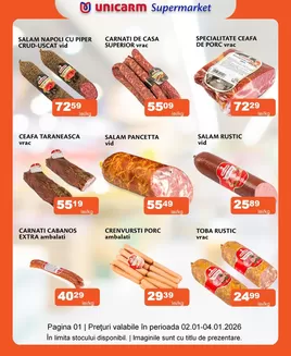 Catalog Unicarm | Promoție de weekend 02.01 - 04.01.2025 | 2026-01-02T00:00:00.000Z - 2026-01-04T00:00:00.000Z