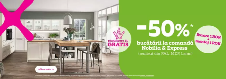 Catalog Mömax | -50% Bucătării la comandă, Nobilia & Express | 2026-01-05T00:00:00.000Z - 2026-01-31T00:00:00.000Z