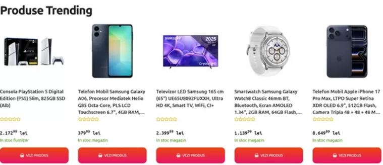 Catalog evoMAG Iași | Produse Trending | 2026-01-19T00:00:00.000Z - 2026-02-01T00:00:00.000Z