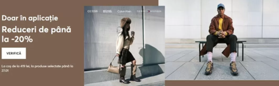 Catalog Epantofi Târgu Jiu | Doar în aplicaţie Reduceri de până la -20% | 2026-01-22T00:00:00.000Z - 2026-01-27T00:00:00.000Z
