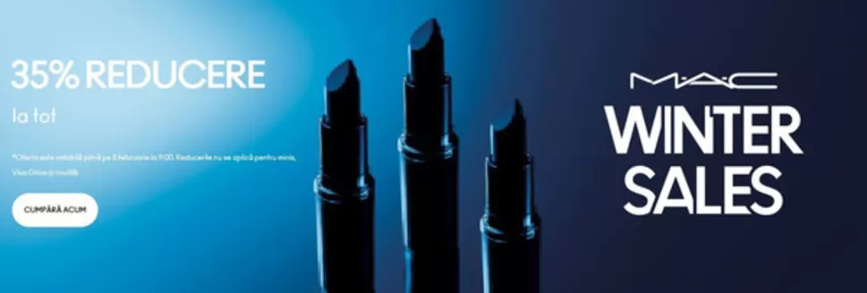 Catalog MAC Cosmetics Constanța | 35% REDUCERE | 2026-01-22T00:00:00.000Z - 2026-02-08T00:00:00.000Z