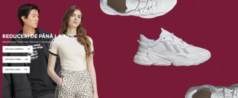 Catalog Adidas Cluj-Napoca | REDUCERI DE PÂNĂ LA 40% | 2026-01-27T00:00:00.000Z - 2026-02-09T00:00:00.000Z