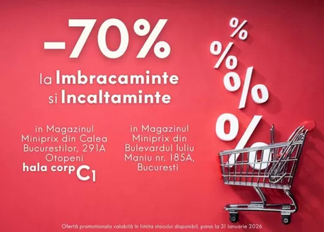 Catalog Miniprix Iași | -70% la Imbracaminte, Incaltaminte | 2026-01-28T00:00:00.000Z - 2026-01-31T00:00:00.000Z