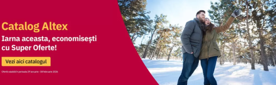 Catalog Altex Pitești | Iarna aceasta, economiseşti cu Super Oferte! | 2026-01-29T00:00:00.000Z - 2026-02-04T00:00:00.000Z
