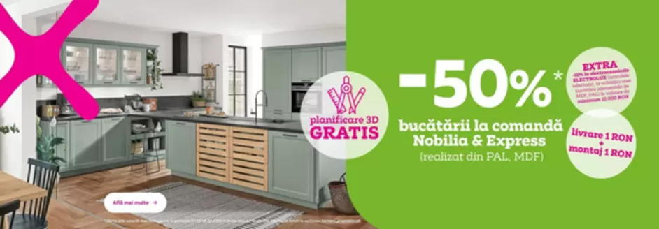 Catalog Mömax Constanța | -50% Bucătării la comandă, Nobilia & Express | 2026-02-02T00:00:00.000Z - 2026-02-28T00:00:00.000Z