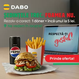 Catalog Dabo doner Giurgiu | SEDINTELE TREC. FOAMEA NU. | 2026-02-02T00:00:00.000Z - 2026-02-15T00:00:00.000Z