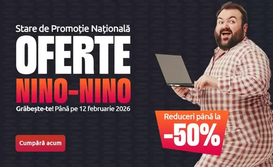 Catalog evoMAG Bragadiru | Reduceri până la -50% | 2026-02-09T00:00:00.000Z - 2026-02-12T00:00:00.000Z