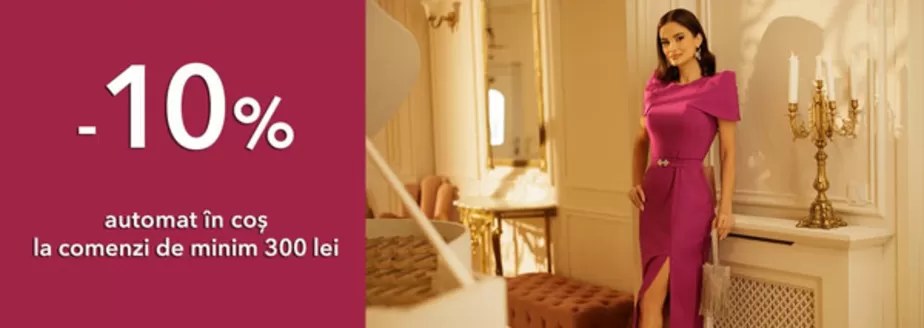 Catalog DyFashion București | -10% automat în coş la comenzi de minim 300 lei | 2026-02-16T00:00:00.000Z - 2026-02-18T00:00:00.000Z