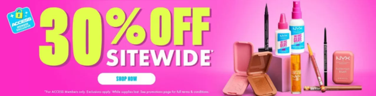 Catalog Nyx Jimbolia | 30% OFF SITEWIDE | 2026-02-18T00:00:00.000Z - 2026-03-03T00:00:00.000Z