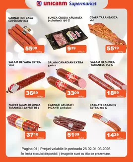 Catalog Unicarm | Promoție de weekend 26.02 - 01.03.2026 | 2026-02-26T00:00:00.000Z - 2026-03-01T00:00:00.000Z