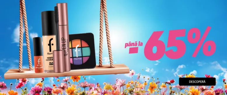 Catalog Flormar | Până la -65% | 2026-03-02T00:00:00.000Z - 2026-03-16T00:00:00.000Z