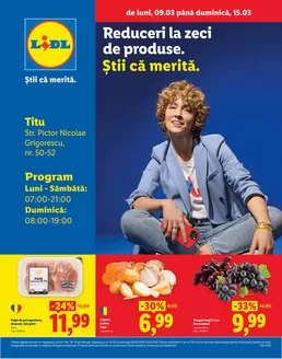 Catalog Lidl Timișoara | de luni, 09.03 până duminică, 15.03 | 2026-03-09T00:00:00.000Z - 2026-03-15T00:00:00.000Z