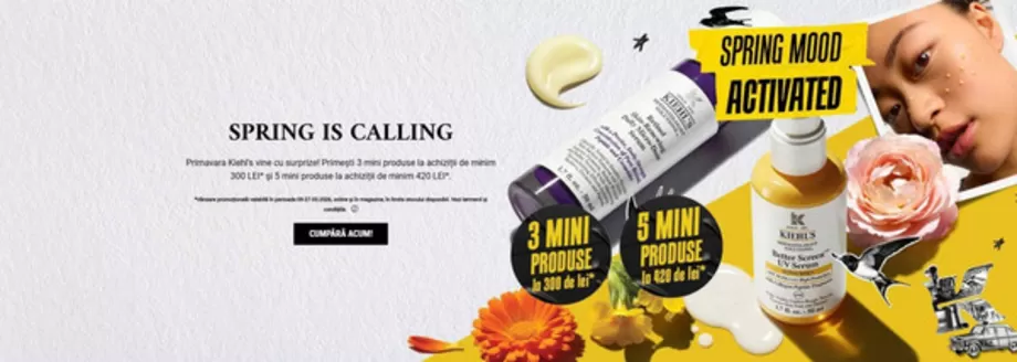 Catalog Kiehl's Constanța | SPRING IS CALLING | 2026-03-09T00:00:00.000Z - 2026-03-27T00:00:00.000Z