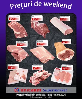Catalog Unicarm Satu Mare | Prețuri de weekend! | 2026-03-12T00:00:00.000Z - 2026-03-15T00:00:00.000Z