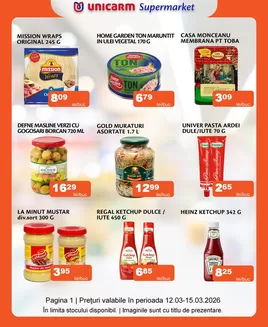 Catalog Unicarm București | Promoție de weekend | 2026-03-12T00:00:00.000Z - 2026-03-15T00:00:00.000Z