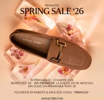 Catalog Anna Cori Pantelimon | -20% PROMOȚIE LA O SELECŢIE DE ARTICOLE | 2026-03-13T00:00:00.000Z - 2026-03-22T00:00:00.000Z