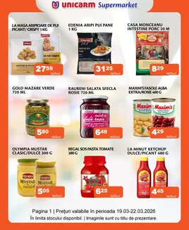 Catalog Unicarm Popești-Leordeni | Promoție de weekend | 2026-03-19T00:00:00.000Z - 2026-03-22T00:00:00.000Z
