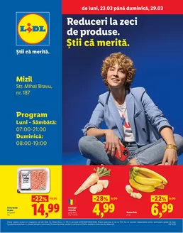 Catalog Lidl Făgăraș | de luni 23.03 până duminică 29.03 | 2026-03-23T00:00:00.000Z - 2026-03-29T00:00:00.000Z