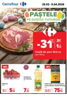 Catalog Carrefour Caransebeș | Reduceri grozave la produse selectate | 2026-03-25T00:00:00.000Z - 2026-04-05T00:00:00.000Z