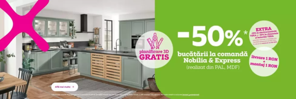 Catalog Mömax | -50% Bucătării la comandă, Nobilia & Express | 2026-04-01T00:00:00.000Z - 2026-04-30T00:00:00.000Z