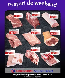 Catalog Unicarm Lugoj | Prețuri de weekend! | 2026-04-09T00:00:00.000Z - 2026-04-12T00:00:00.000Z