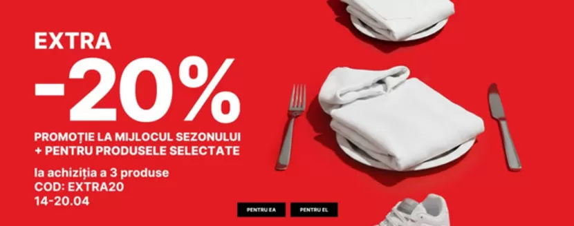 Catalog Cropp | EXTRA -20% PROMOŢIE LA MIJLOCUL SEZONULUI | 2026-04-15T00:00:00.000Z - 2026-04-20T00:00:00.000Z