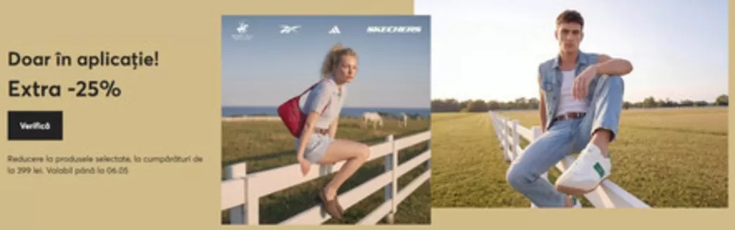 Catalog Epantofi | Doar în aplicație! Extra -25% | 2026-04-30T00:00:00.000Z - 2026-05-06T00:00:00.000Z