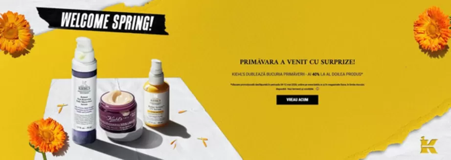 Catalog Kiehl's | PRIMĂVARA A VENIT CU SURPRIZE! | 2026-05-04T00:00:00.000Z - 2026-05-12T00:00:00.000Z