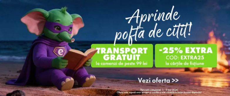 Catalog Elefant Azuga | Aprinde pofta de citit! | 2026-05-04T00:00:00.000Z - 2026-05-05T00:00:00.000Z