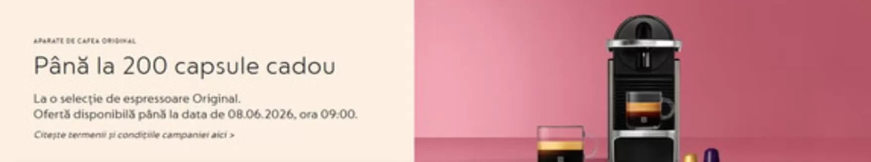 Catalog Nespresso Azuga | Până la 200 capsule cadou | 2026-05-04T00:00:00.000Z - 2026-06-08T00:00:00.000Z