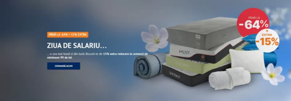 Catalog Dormeo | ZIUA DE SALARIU... | 2026-05-15T00:00:00.000Z - 2026-05-17T00:00:00.000Z