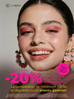 Catalog Cupio Târgu Frumos | -20% la toate produsele de make-up, în cadrul The Beauty Hub | 2026-05-15T00:00:00.000Z - 2026-05-17T00:00:00.000Z