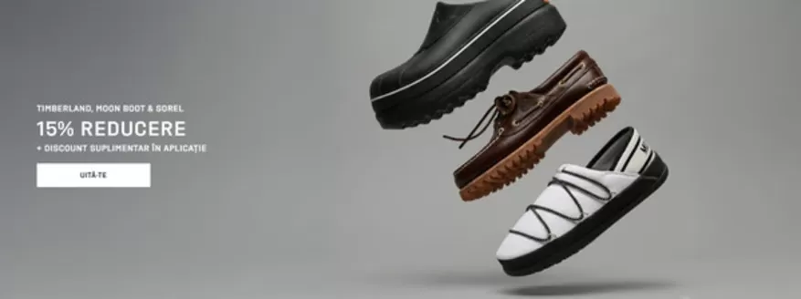 Catalog Footshop | TIMBERLAND, MOON BOOT & SOREL 15% REDUCERE | 2026-05-20T00:00:00.000Z - 2026-06-02T00:00:00.000Z