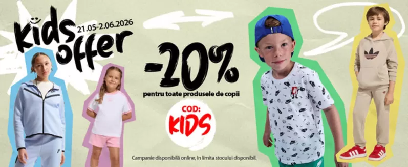 Catalog Buzz Sibiu | KIDS Offer -20% | 2026-05-22T00:00:00.000Z - 2026-06-03T00:00:00.000Z