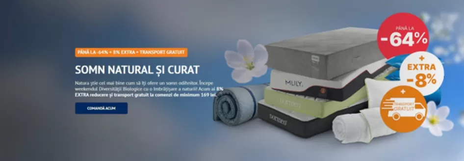 Catalog Dormeo | SOMN NATURAL ȘI CURAT | 2026-05-22T00:00:00.000Z - 2026-05-24T00:00:00.000Z