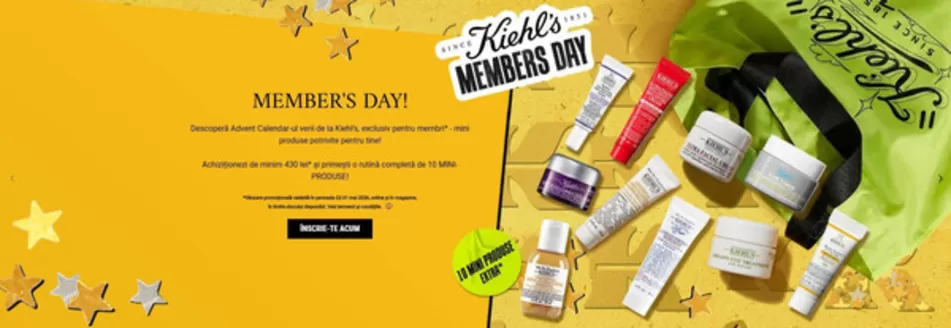 Catalog Kiehl's Reghin | MEMBER'S DAY! | 2026-05-22T00:00:00.000Z - 2026-05-31T00:00:00.000Z