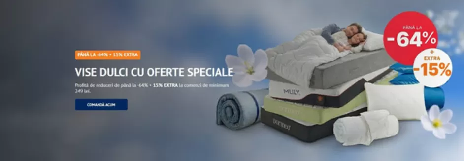 Catalog Dormeo | VISE DULCI CU OFERTE SPECIALE | 2026-05-25T00:00:00.000Z - 2026-05-26T00:00:00.000Z