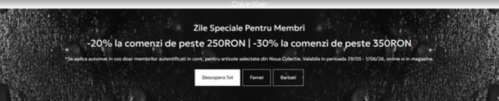 Catalog Calvin Klein | Zile Speciale Pentru Membri | 2026-05-29T00:00:00.000Z - 2026-06-01T00:00:00.000Z