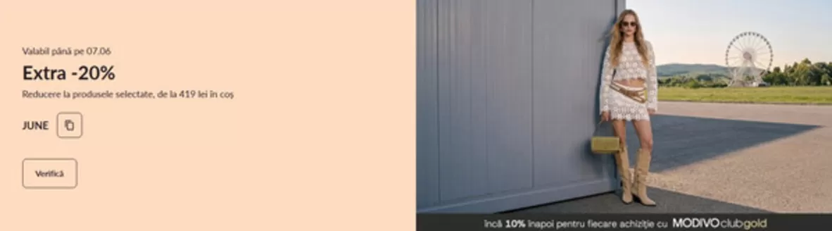 Catalog Modivo Zărnești | Extra -20% | 2026-06-03T00:00:00.000Z - 2026-06-07T00:00:00.000Z