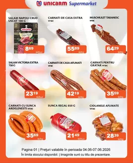 Catalog Unicarm Buftea | Promoție de weekend 04.06 - 07.06.2026 | 2026-06-04T00:00:00.000Z - 2026-06-07T00:00:00.000Z
