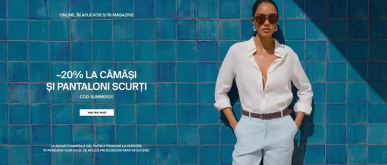 Catalog Mohito | -20% LA CĂMĂŞI ŞI PANTALONI SCURȚI | 2026-06-10T00:00:00.000Z - 2026-06-14T00:00:00.000Z
