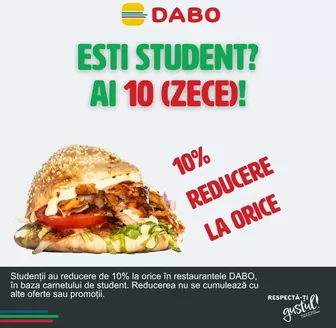 Catalog Dabo doner | 10% REDUCERE LA ORICE | 2026-06-18T00:00:00.000Z - 2026-12-31T00:00:00.000Z