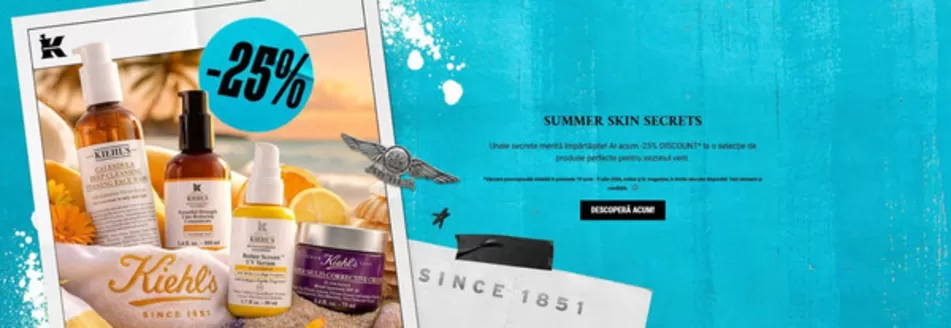 Catalog Kiehl's Iernut | SUMMER SKIN SECRETS | 2026-06-19T00:00:00.000Z - 2026-07-05T00:00:00.000Z