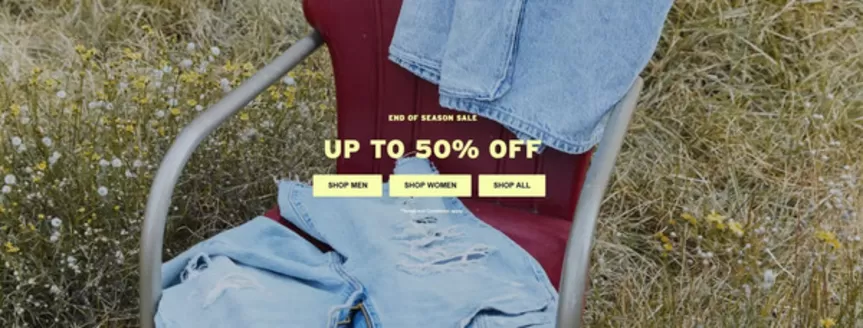 Catalog Levi's | END OF SEASON SALE UP TO 50% OFF | 2026-06-19T00:00:00.000Z - 2026-07-02T00:00:00.000Z